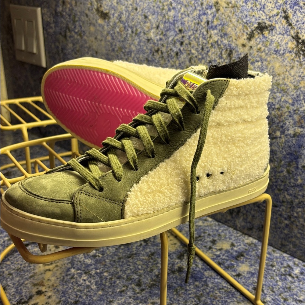 P448 Suede Sherpa Teddy Skate High-tops